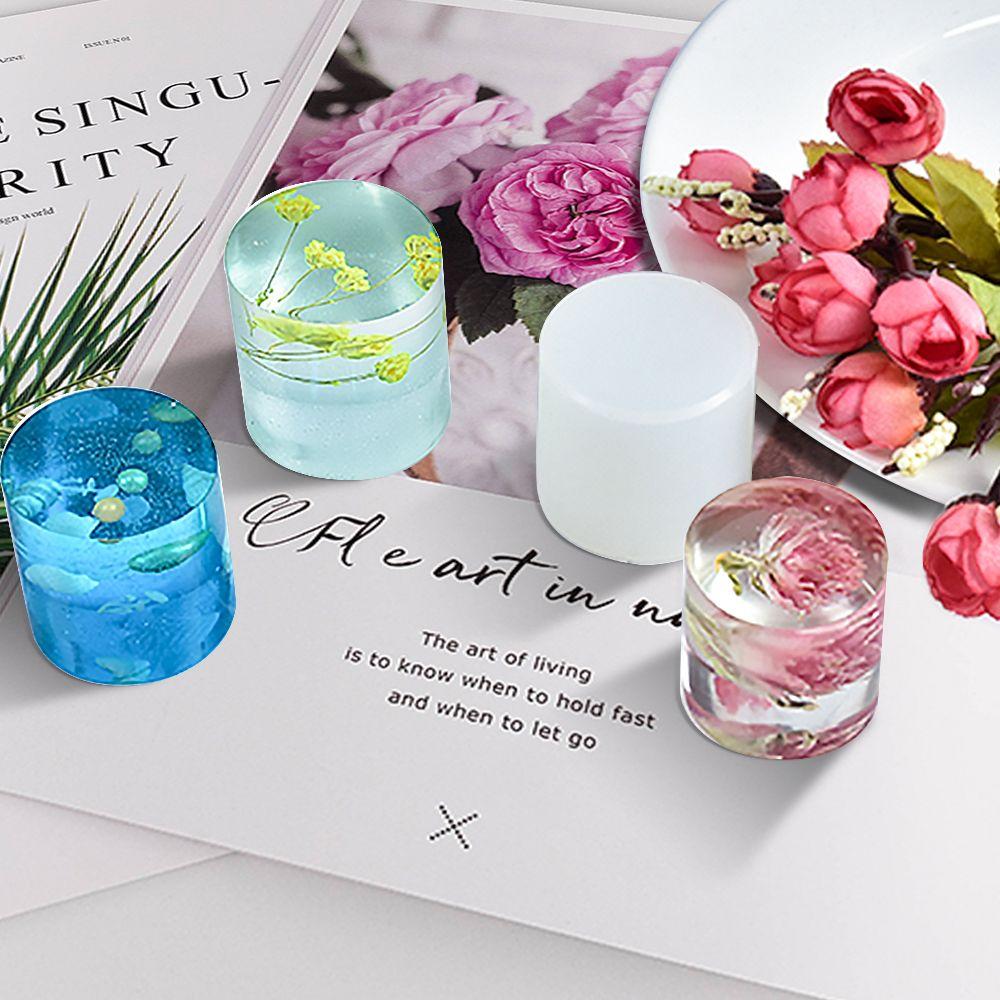 Глиняные формы Ручная работа Суккуленты Форма для свечей Форма для смолы Форма для кристальной смолы Цилиндрическая силиконовая форма для литья