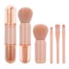 Retractable Makeup Brush, 4 In 1 Portable Travel Lip Brush, Highlight Brush, Eyeshadow Brush, Foundation Blending Powder Brush M