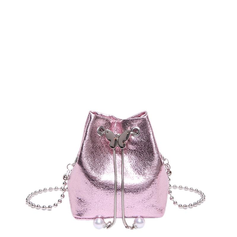 Сумки Нишевая Универсальная Сумка-Цепочка Женская 2025 Новая Корейская Версия Мода Яркая Звезда Океанский Стиль Сумка-Ведро Кроссбоди