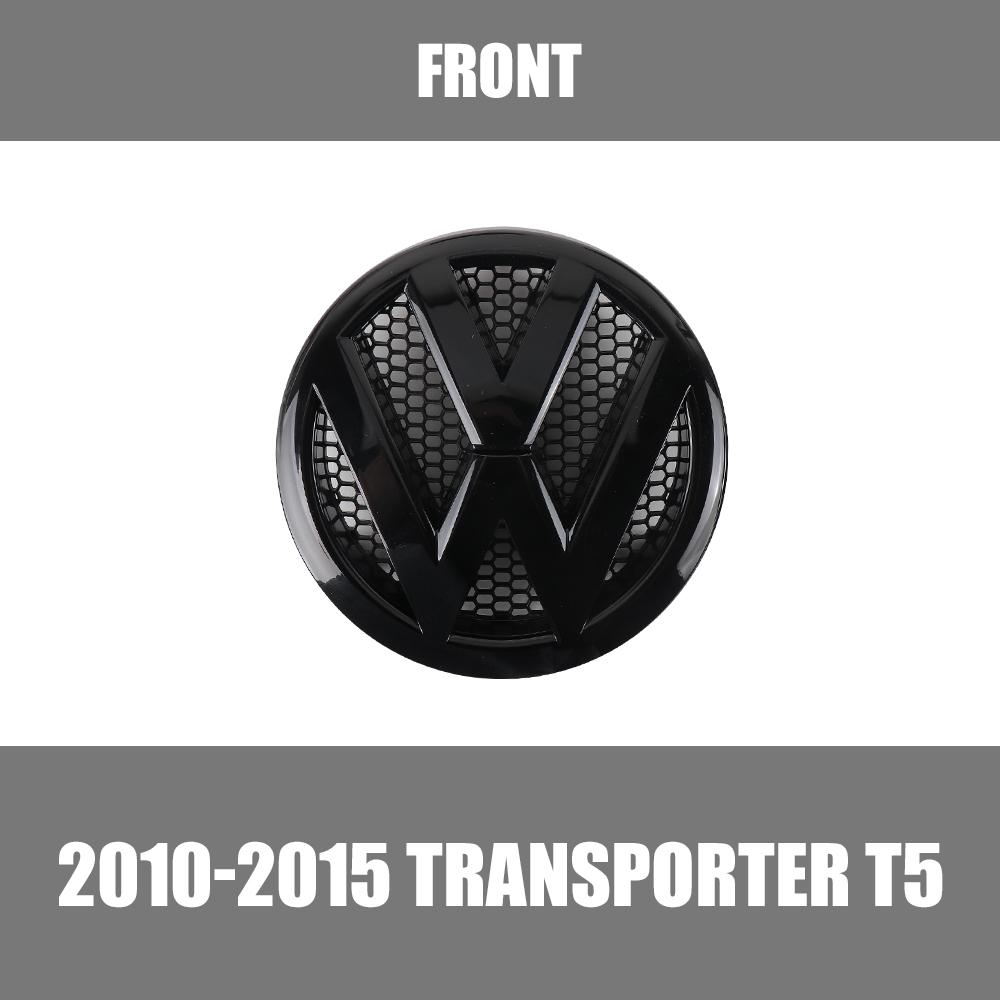 YNEPB1 1/2pcs Car Front Rear Trunk Logo Emblem Badge Sticker Decoration For Volkswagen VW Transporter T5 2010 2011 2012 2013 2015 2014