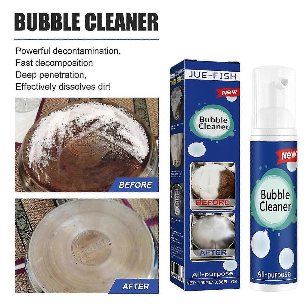 1-5x Bubble Cleaner All-purpose Kitchen Bubble Cleaner Household Kitchen Foam Multifunctiona 100ml