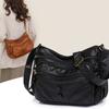 Модный винтажный женский мягкий кожаный handbag Женская компактная подмышечная сумка Повседневная ретро мини-сумка на плечо Премиум