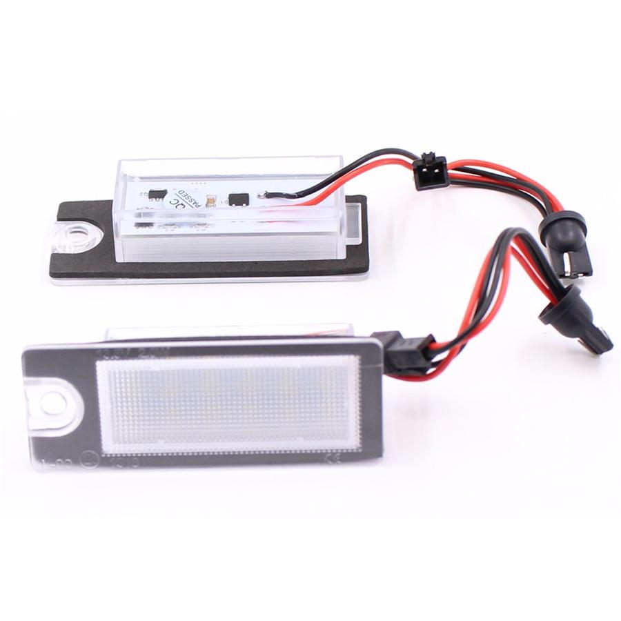 2 шт. Светодиодные фонари номерного знака без ошибок, подходят для Volvo S80 V70 XC70 S60 XC90