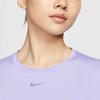Nike Dri-Fit One Классический топ с коротким рукавом Модный логотип Женские топы Фиолетовый FN2799533