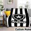 Custom Name Botafogo Crest Emblem Throws Blanket Flannel Blankets for Couch Bed Gifts for Men Women Picnic blanket Christmas fan gifts