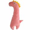 Haesol Squeaky Dinosaur Piggyback Подушка для тела с защитой от опрокидывания Подушка для сна Подушка с персонажем Кукла, Розовый, Корейские детские товары