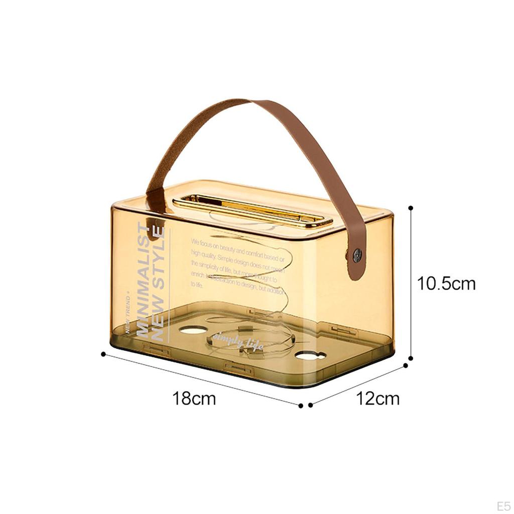 Прозрачный тканевый чехол, с ручкой, держатель для хранения бумаги, держатель для коробки, для автомобиля