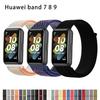 Нейлоновый петлевой ремешок Для Huawei band 7 8 аксессуары ремешка Смарт-часы сменный ремень браслет Спортивный браслет Huawei band 9 correa