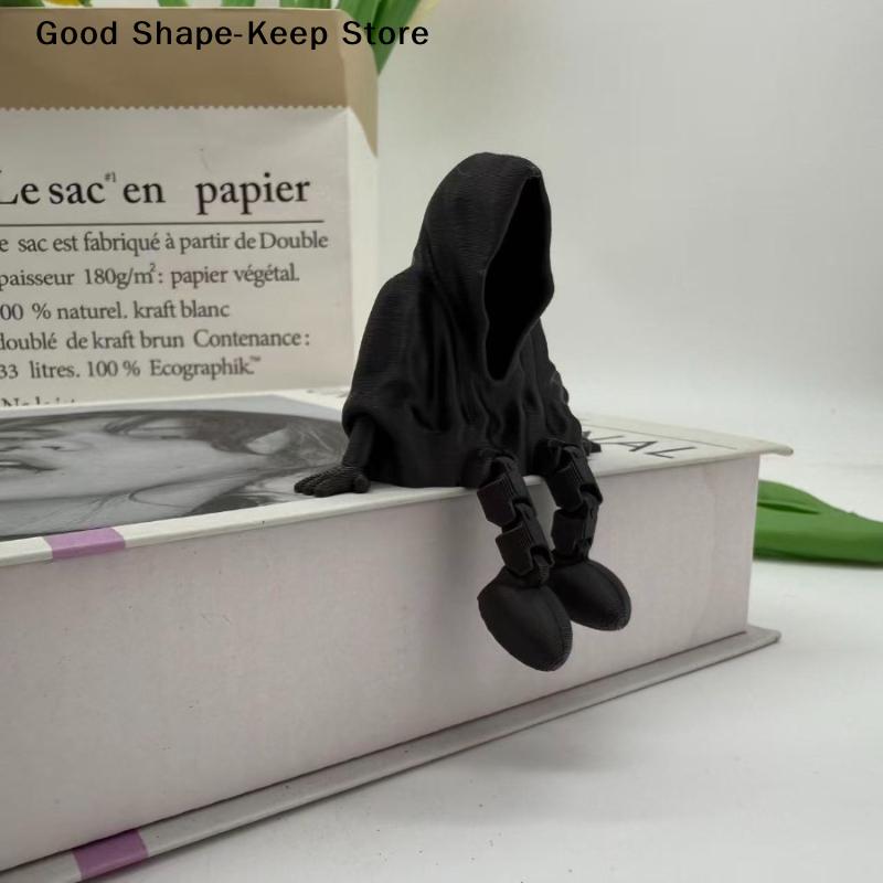 Статуэтка-украшение Призрак Безликий Призрак 3D-печать Готическая Статуя Смерти Украшение для дома Статуя Смерти в сидячей позе