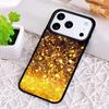 Чехол для телефона iPhone 17 Air 16e 15 11 12 14 13 Pro Max, ударопрочный, со звездами, золотой блеск, Cover Coque