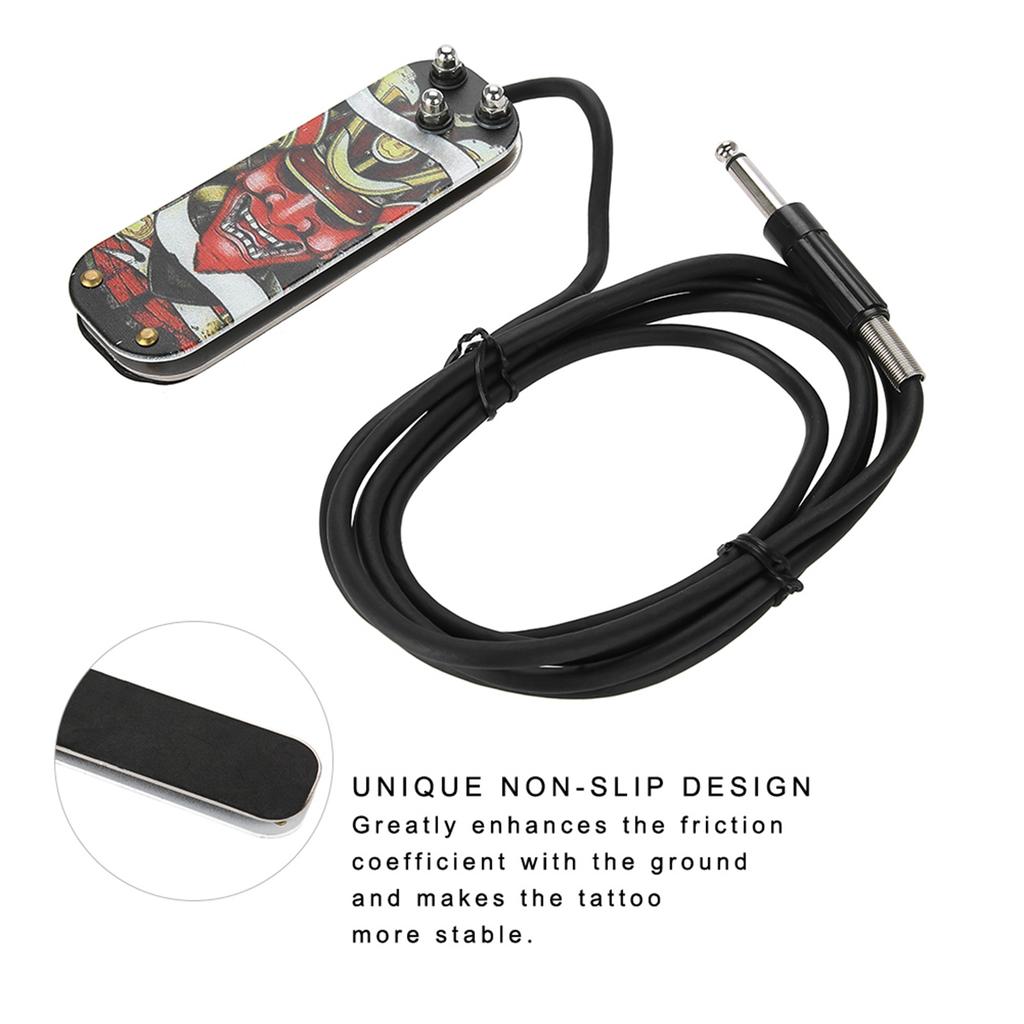 Stainless Steel Tattoo Foot Pedal Thickened Steel Foot Switch Tattoo Machine Power Supply