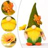 Christmas Gnome Ornaments Maple Leaf Sunflower Faceless Doll Autumn Harvest Season Festival Decor