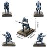 HDMbigmi Knight Pen Pen Desk Organizer Resin Pencil Office or Home Desk Organizer Holder, Stand, Accessory, Holder, Gift, (Blue)