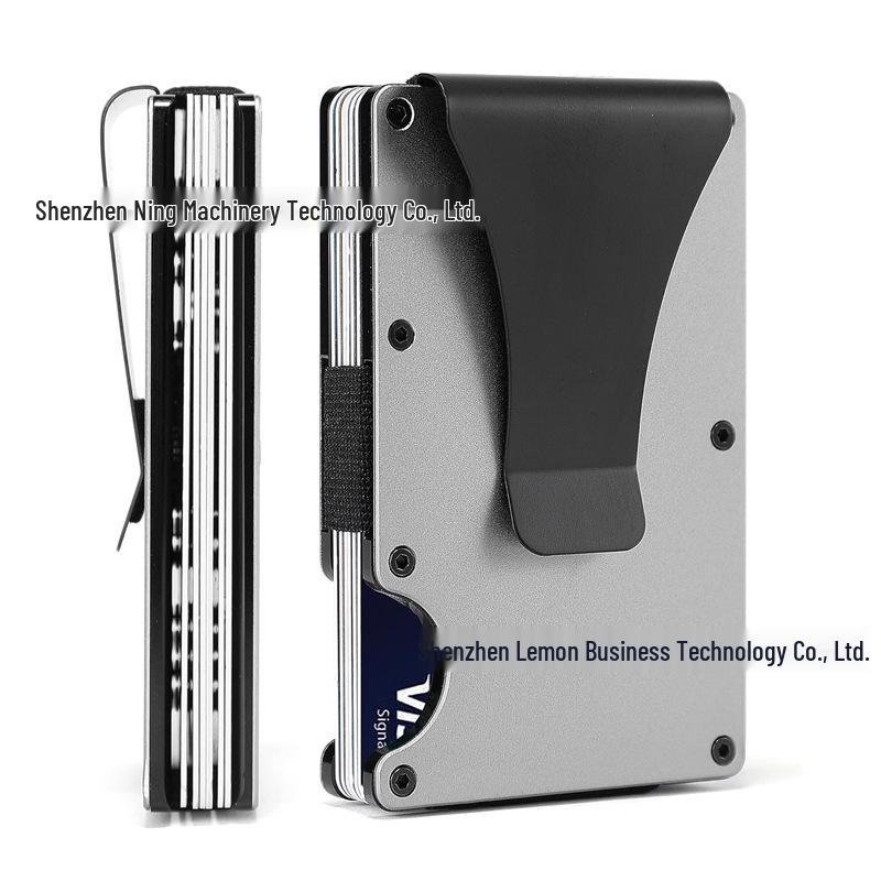 Ultra-Thin RFID Aluminum Alloy Anti-Theft Card Holder Wallet