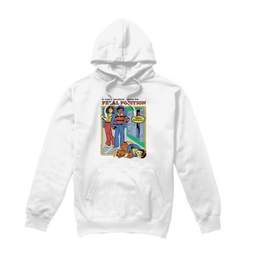 Steven Rhodes Unisex Adult Assume The Fetal Position Hoodie