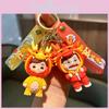 Креативный модный брелок в виде китайского дракона, яркий силиконовый мультяшный аксессуар для подарков