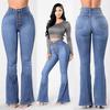 2024 European And American Women'S High Waisted Nail Buckle Wide Leg Jeans For Women