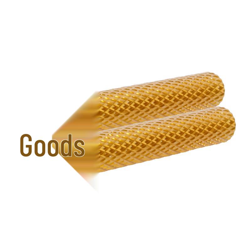 Gold M3 Aluminum Standoffs for Drones - Knurled Threaded Support Rods