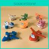 Colorful Transforming Cars And Airplanes Cake Decoration Toys For Kids Parties
