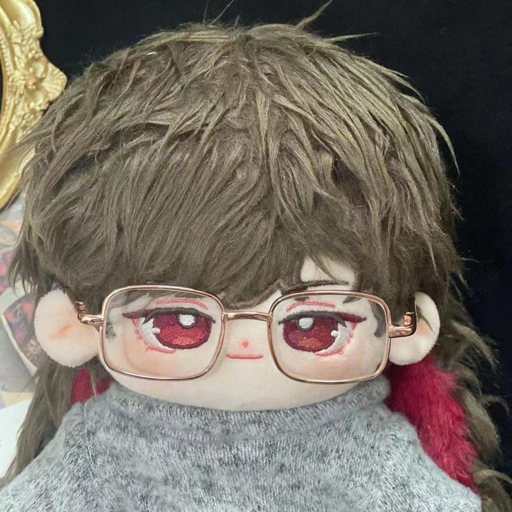 Кукольные очки в квадратной оправе, металлические аксессуары для кукол, модные плюшевые куклы, очки для кукол