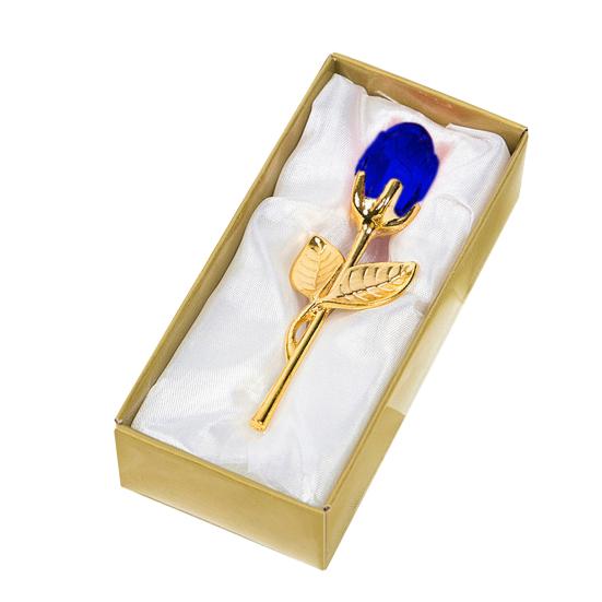 Прозрачная роза в подарочной коробке Художественная цветочная скульптура на День святого Валентина Элегантный декор для дома и офиса и романтический подарок