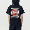 Vans Checkerboard Logo Print Loose Casual Short Sleeve T-Shirt Unisex Tops Black VN0A4UTRBLK