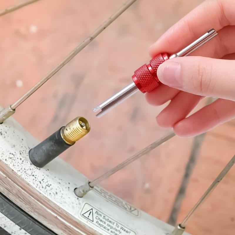 Автомобильный ключ для золотника клапана из алюминиевого сплава, автомобильный шиномонтажный кондиционер, двухсторонняя отвертка, инструмент для разборки золотника клапана