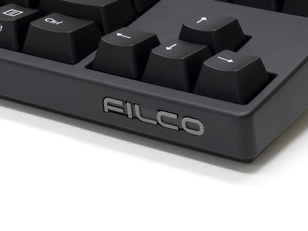 FILCO Majestouch 3 SILEND RED Tenkeyless Keyboard with Silent 91 No Japanese Media PBT Molded Matte Black Axis, Keys, Kana, Functions, Two-Color