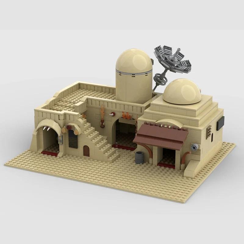 Popular Star Movie Model Moc Building Bricks Modular Space Desert House Technology Blocks Gifts Christmas Toys DIY Sets Assembly