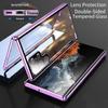 Magnetic Double Sided Tempered Glass Case For Huawei Honor Magic 6 5 Lite 4 Full Lens Protective Metal Bumper Flip Cover