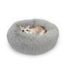 Плюшевый круглый вольер для кошек, плюшевый коврик для будки для домашних животных, сохраняющий тепло зимой для маленьких и средних собак