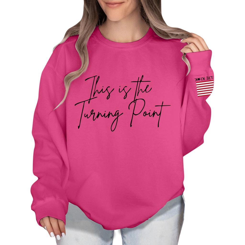 Women's Colorblock Sweatshirt Long Sleeve Round Neck Casual Comfortable Loose Lightweight Women's Sweatshirtt