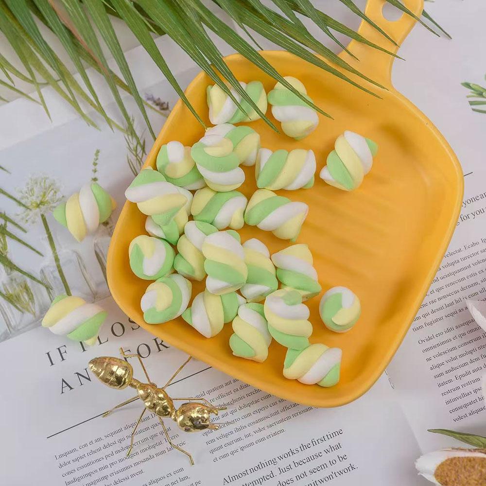 Высококачественный искусственный зефир, милый симуляционный леденец, витрина кондитерской, 2026, Рождество, украшение для дома, искусственная еда