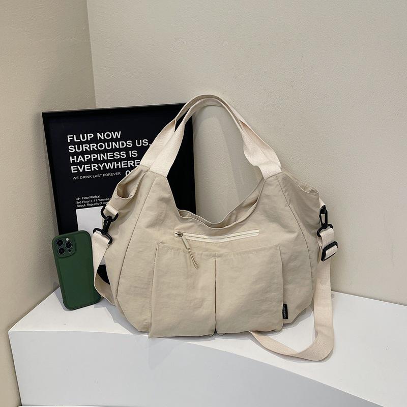 Осенняя женская сумка-тоут и кроссбоди премиум-класса большой вместимости с плиссировкой