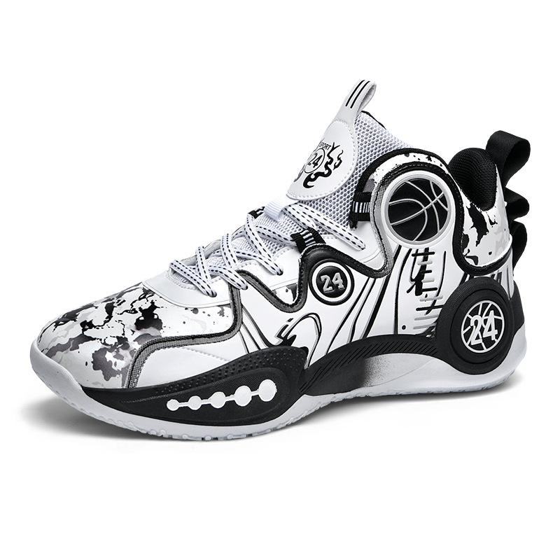 Повседневные уличные баскетбольные кроссовки мужские летние сетчатые дышащие и износостойкие подростковые большого размера мужские новые спортивные кроссовки