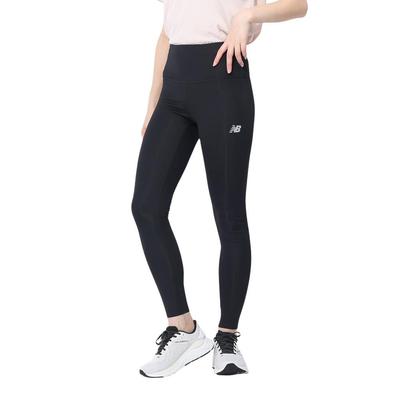 Леггинсы New Balance 5K Tights BK L, Сухие, Быстросохнущие (WP33202), Женский, (черный),
