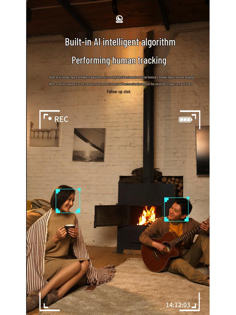 V380 Dual-Lens WiFi HD Smart Indoor Surveillance Camera
