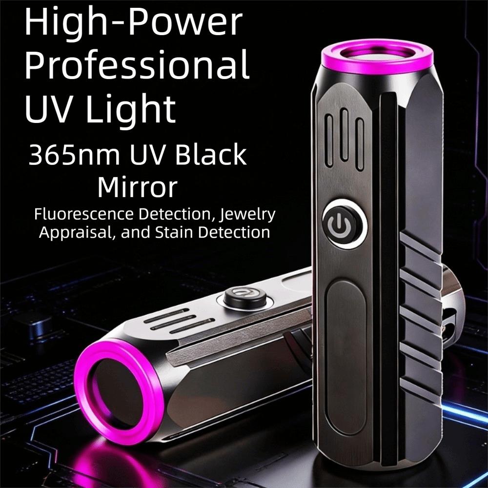 High-power Mini Purple Light Rechargeable Fluorescent Agent Detection Lamp  Banknote Detection