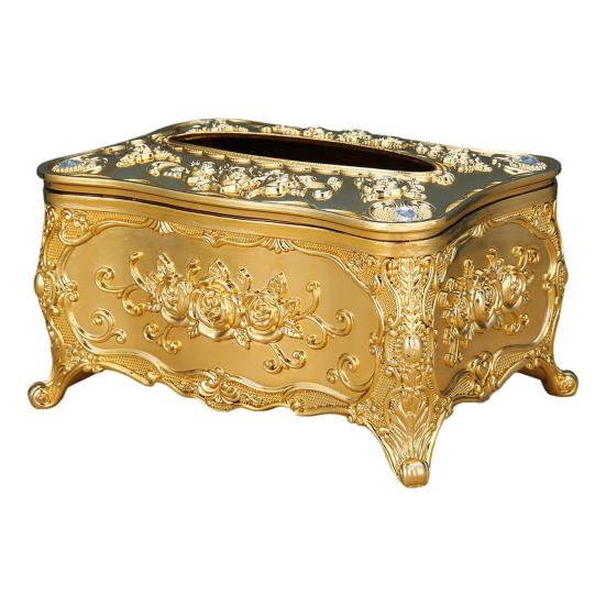 Европейская коробка для салфеток, большая вместимость, легкий доступ, крышка для коробки салфеток, акриловый держатель для салфеток, роскошное украшение для дома