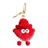 Keychain Imitation Mink Hair Cartoon Doll Charm Key Ring Fade-Resistant Compact Lightweight Backpacks Car Key Holder