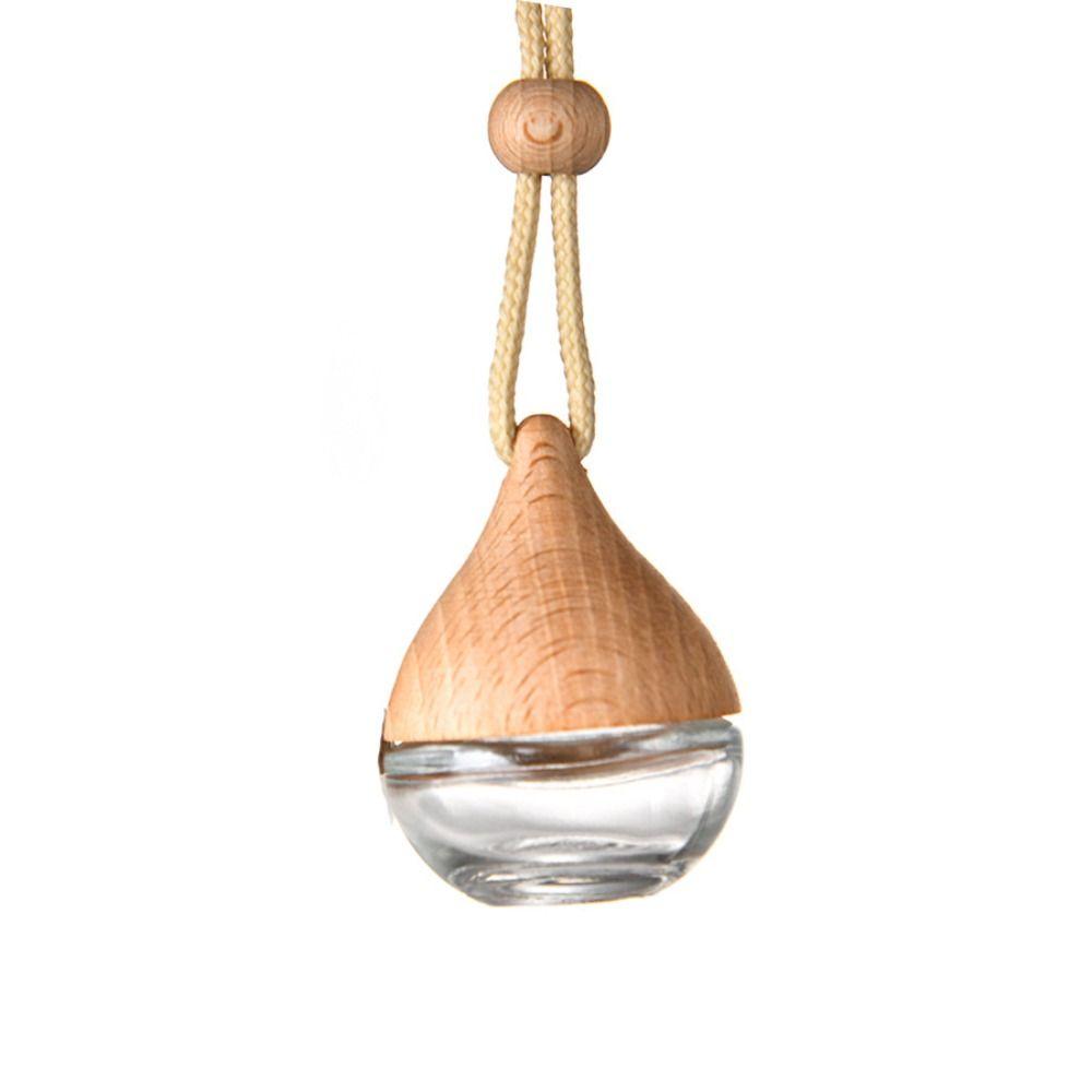 Мини-флакон с подвеской для ароматов, деревянная стеклянная бутылка, новый диффузор для духов