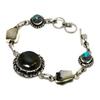 Labradorite Rainbow Calsilica Gemstone 925 Silver Plated Bracelet 6-8"