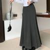 Корейский Стиль Топ на Одно Плечо и Юбка-Миди с Высокой Талией Комплект из Двух Предметов