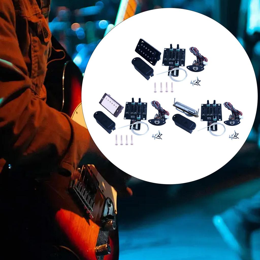 Acoustic Guitar Pickup 4 Band Preamp EQ Tuner Digital Amplifier Part Music Instrument Accessory for Studio Recording