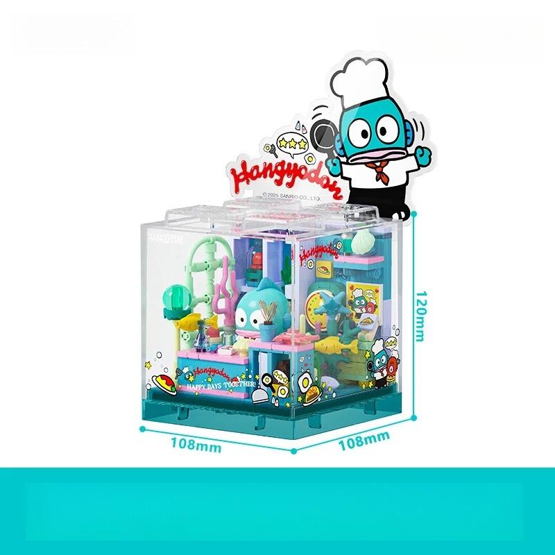 Cute Cartoon Building Blocks, DIY Puzzle Assembly Toy, Creative Desktop Ornament Gift