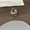 Y2K Style Vintage Bee Ring Enamel Design Colorful Bee Ring Rhinestone Bee Ring  Punk Style