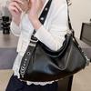 Женская сумка 2025 новая мода простая мода большая вместимость сумка через плечо портативная косая сумка-тоут