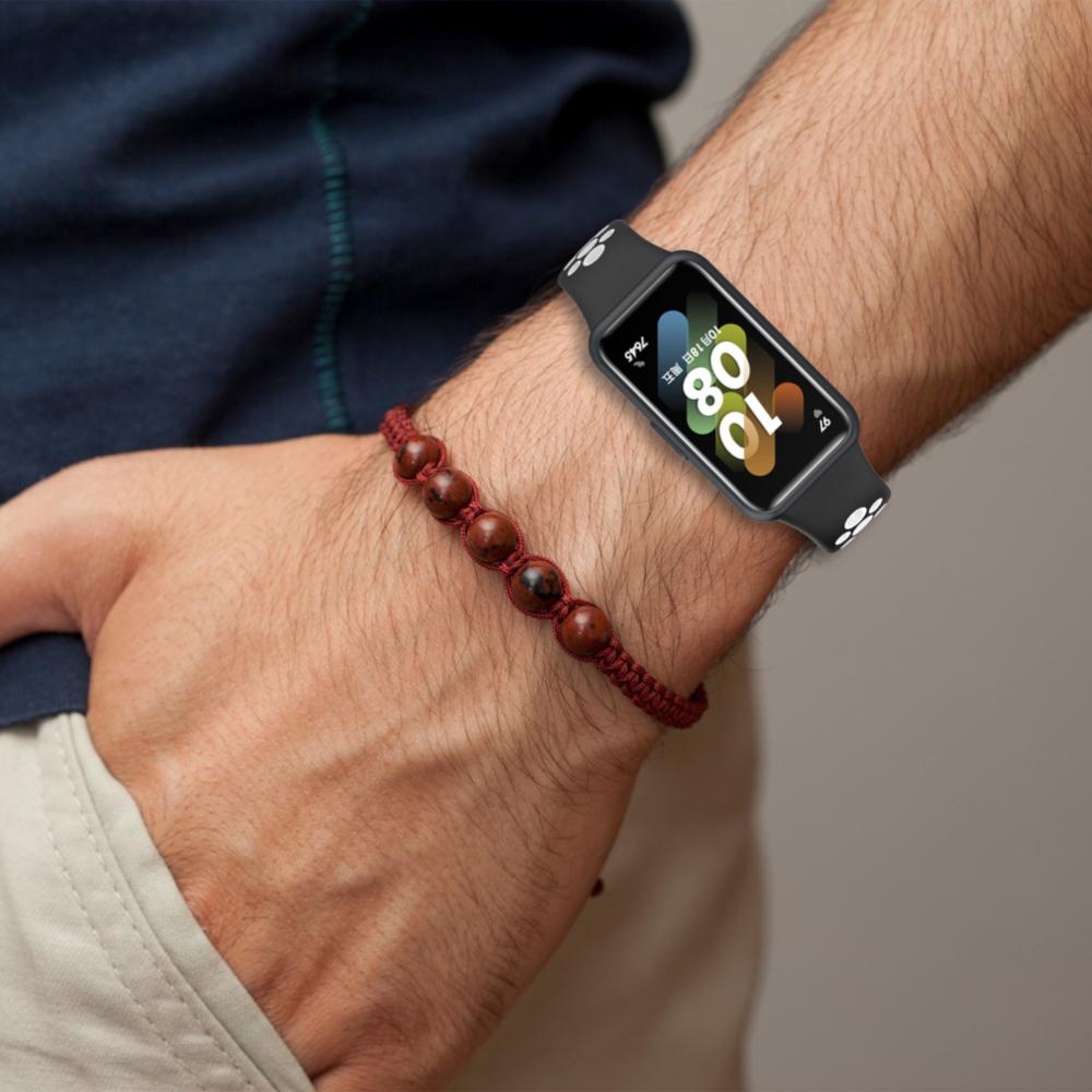 Силиконовый ремешок для часов для Huawei Band 7, двухцветный дышащий сменный ремешок, ремешок для часов, браслет для Huawei Band 7, ремешок для часов