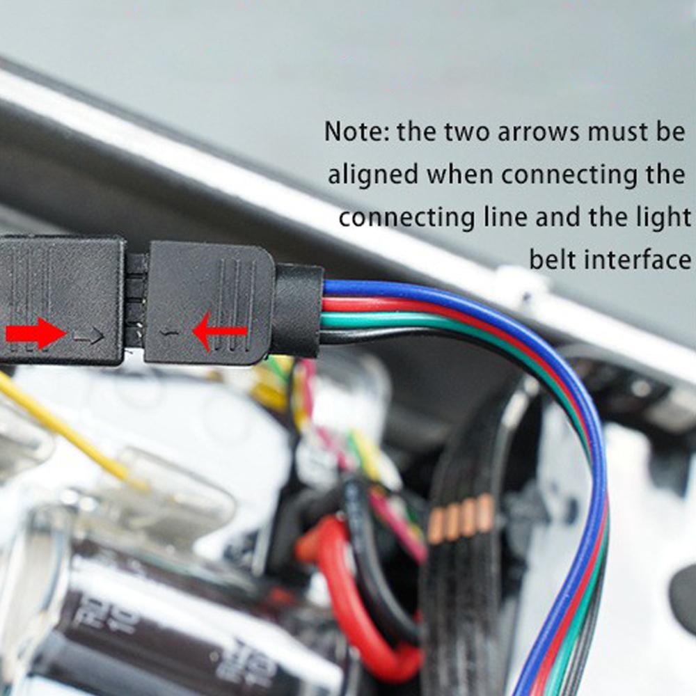 Светодиодная лента BT для шасси электрического скутера, декоративная подсветка, цветная нижняя сигнальная лампа, поддержка