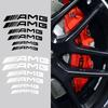 6 шт. Наклейки на тормозные суппорты автомобиля, термостойкие декоративные наклейки для Mercedes Benz AMG W203 W204 W205 W211 W212 W213 W218 W463